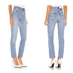 RE/DONE Levis High Rise Ankle Crop Jeans